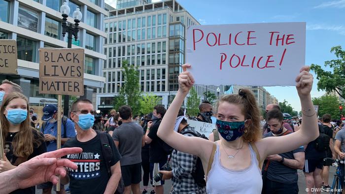 Protests in USA following the death of George Floyd (photo: DW/C. Bleiker)