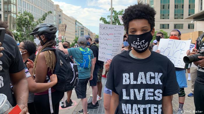 Protests in USA following the death of George Floyd (photo: DW/C. Bleiker)