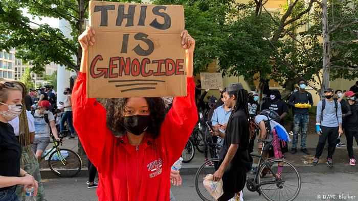 Protests in USA following the death of George Floyd (photo: DW/C. Bleiker)