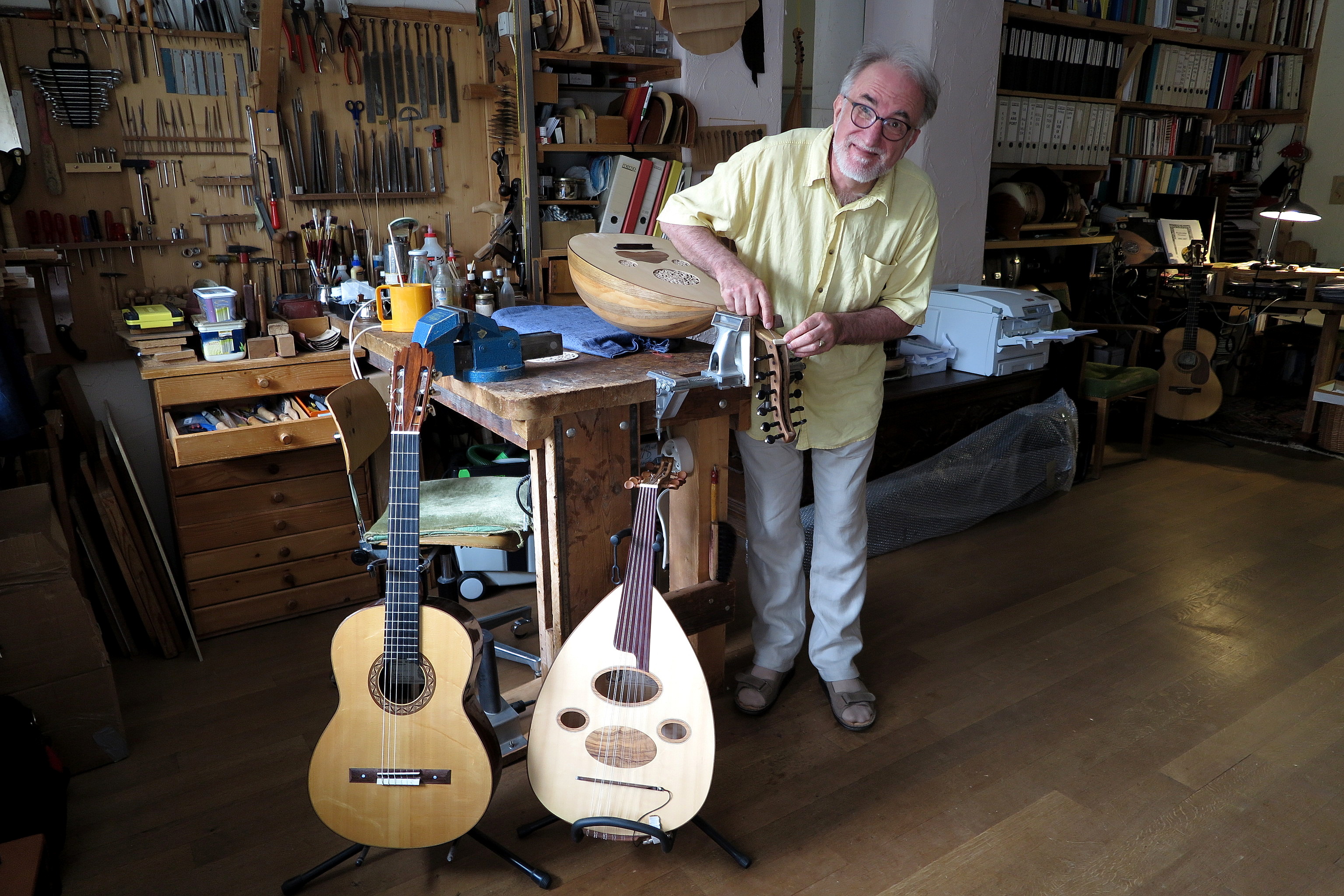 Matthias Wagner in his workshop (photo: Dorothee Philipp)