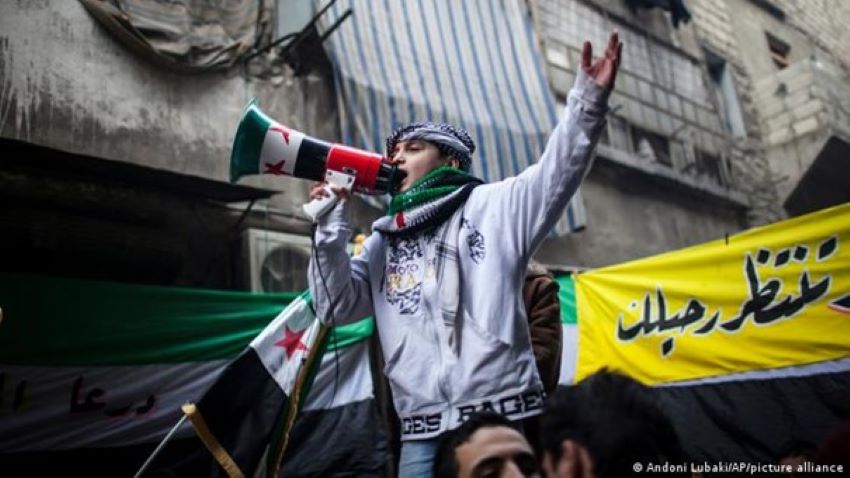 Anti-government protest, Syria, 2011 (photo: Andoni Lubaki/AP/picture-alliance)