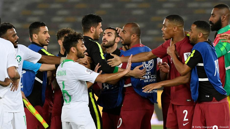 Group E match at the 2019 Asian Cup between Qatar and Saudi Arabia