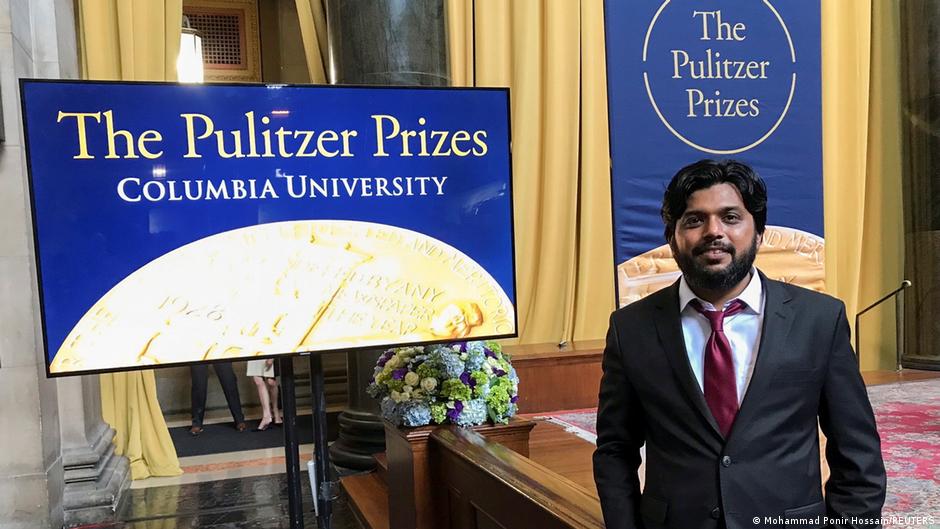 Danish Siddiqui bei der Verleihung des Pulitzer Preises 2018; Foto: Mohammed Ponir Hussain/Reuters