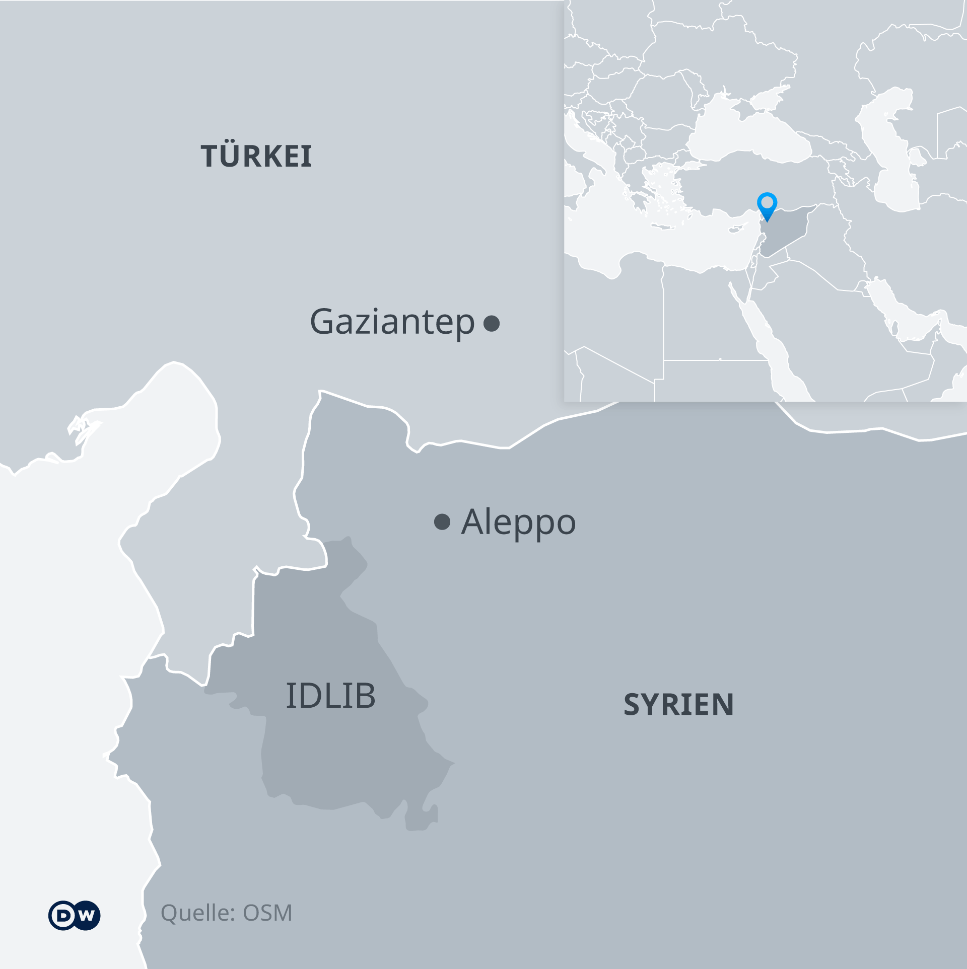 Der letzte noch von Rebellen kontrollierte Teil Syriens im Nordwesten hatte im Juni 2020 die türkische Lira eingeführt. (Foto: DW)