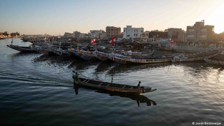 At the water's edge in Senegal: this is the port of Saint-Louis in Senegal. The city was built in the 17th century for its strategic coastal position at the mouth of the Senegal River and was the capital of French West Africa until 1902. But these days, its proximity to the ocean is a threat. The UN has warned that the city is at greater risk from rising sea levels than any other in Africa.