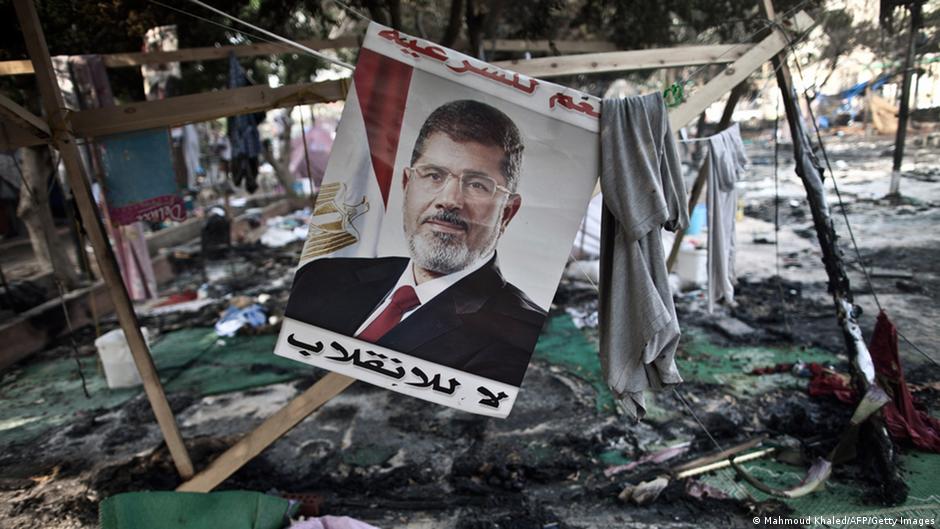 The wreckage of Cairo's Rabaa al-Adawiya Square following 14 August 2013 (photo: Mahmoud Khaled/AFP/Getty Images)