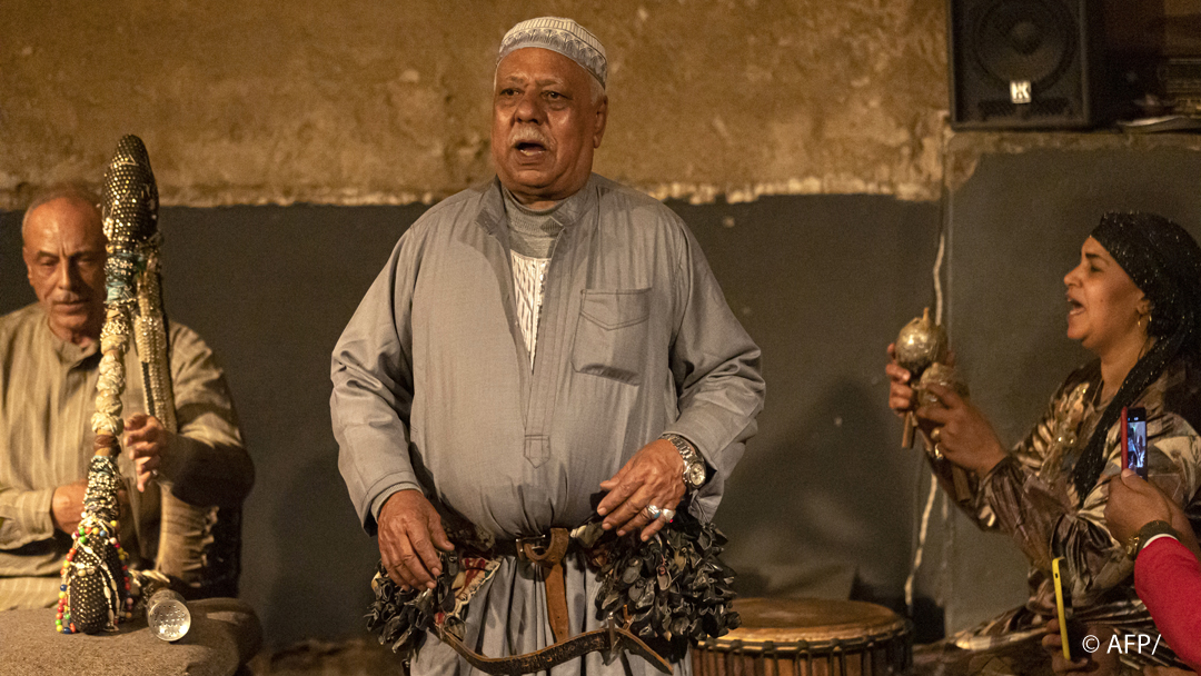 Originating in Ethiopia and Sudan centuries ago, the music and dance ritual known as 'zar' aims to ward off or drive out jinn, or evil spirits, that possess a patient (photo: Khaled DESOUKI/AFP) 