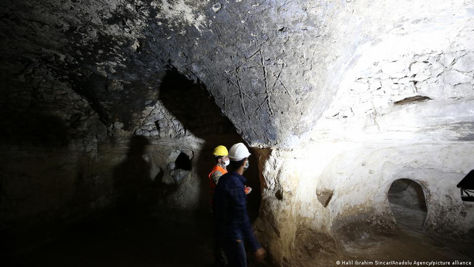 Up to 70,000 people are said to have found refuge in the underground city