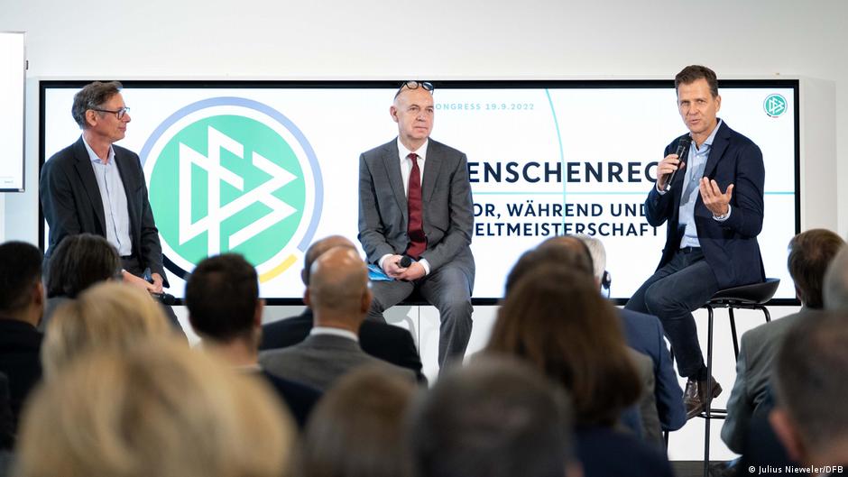 The "Sport and Human Rights" congress hosted by the German Football Association (DFB) aimed at "intensifying the discussion" in the run-up to the World Cup in Qatar in November.