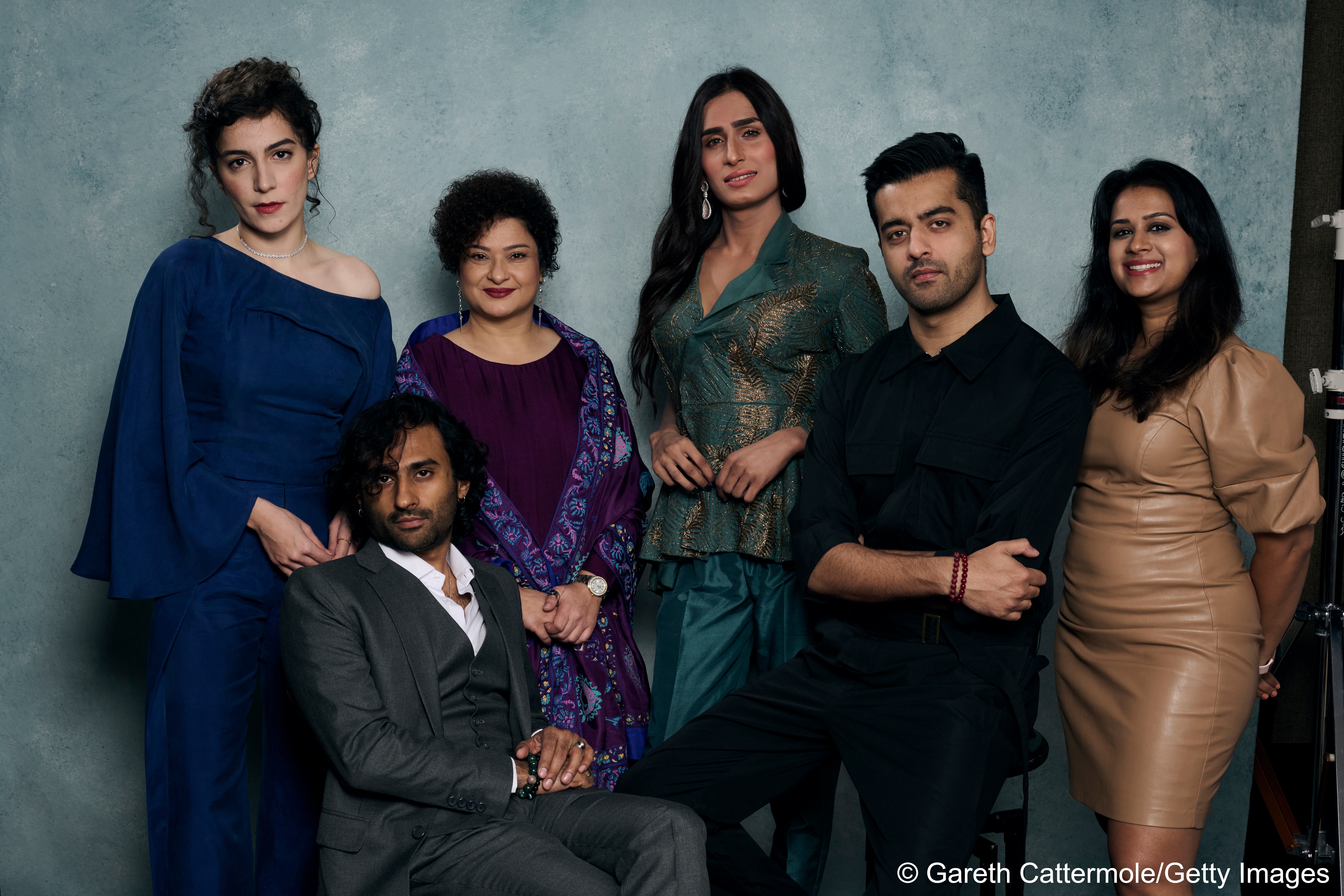  Principals of "Joyland" at the Toronto International Film Festival in Septemebr (from left) Rasti Farooq, Ali Junejo, Sania Saeed, Alina Khan, Saim Sadiq and Apoorva Guru Charan (photo: Gareth Cattermole GETTY IMAGES NORTH AMERICA/AFP/File) 