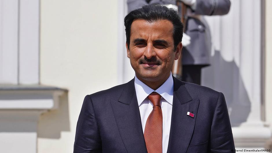 صورة الأمير تميم - أمير قطر. Scheich Tamim bin Hamad Al Thani; Foto: Bernd Elmenthaler/Imago