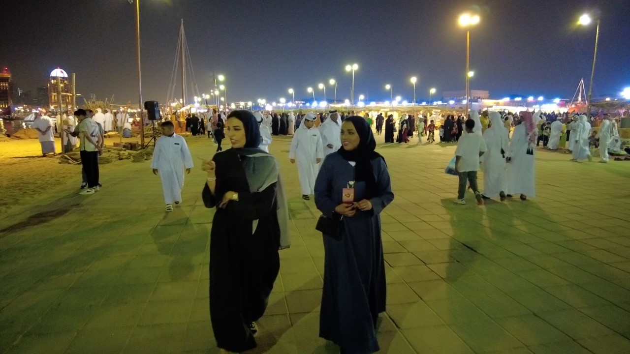 Malika Al-Sharaim and Maryam Al-Saad (photo: Karim Al-Gawhary)