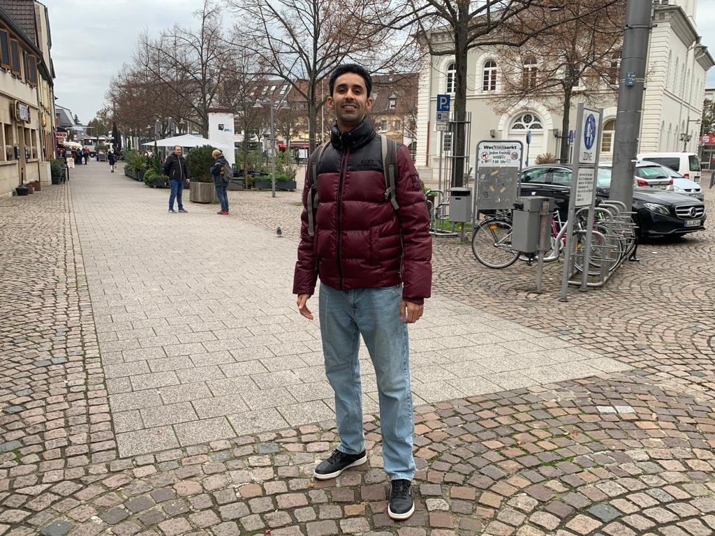 Moetaz ben Amer on a pedestrian street in Germany (photo: private)