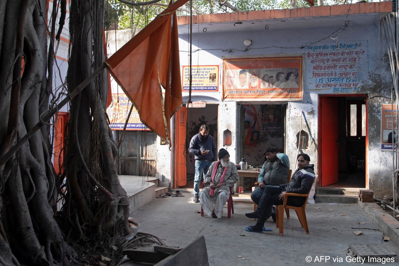 Sharma and his followers accuse Gandhi of betraying the nation by failing to stop the former British colony's partition into India and Pakistan (image: Jalees ANDRABI/AFP)