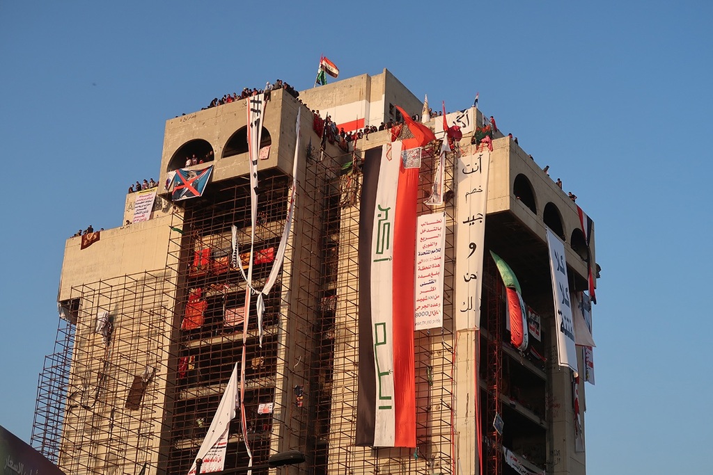 Bagdad Proteste in 2018 und 2019; Foto: Hella Mewes