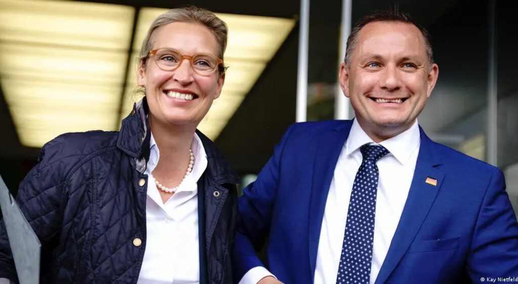 Alice Weidel und Timo Chrupalla von der AFD; Kay Nietfeld/dpa/picture alliance 