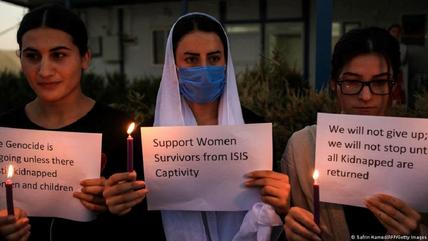 Jesidische Aktivistinnen in der Stadt Dohuk, August 2020. Foto: Safrin Hamed/AFP/Getty Images