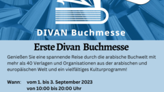 Vom 01. -03. September 2023 findet die erste internationale arabische Buchmesse außerhalb der arabischen Welt in Berlin-Zehlendorf statt. 