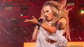 Singer Elyanna gestures as she sings and performs at the Coachella Valley Music and Arts Festival, Indio, California, USA, 22 April 2023