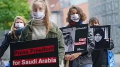 Freiheit für politische Gefangene in Saudi-Arabien: Demonstration in Berlin, im October 2020 (Foto: Getty Images)