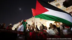 While airing pro-Palestinian sympathies has been allowed at the Qatar 2022 World Cup – people were even handing out "Free Palestine" T-shirts ahead of Argentina's match with Poland on Wednesday – security forces have clamped down on fans seeking to show support for protesters in Iran, who have been demanding an end to clerical rule there.
