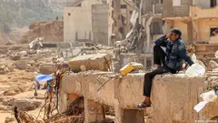 السيول جرفت الكثير من المباني في مدينة درنة الليبية